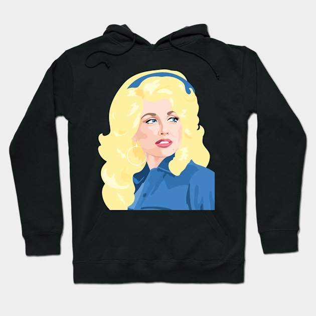 Dolly Parton Empowerment Embodied Hoodie by labyrinth pattern